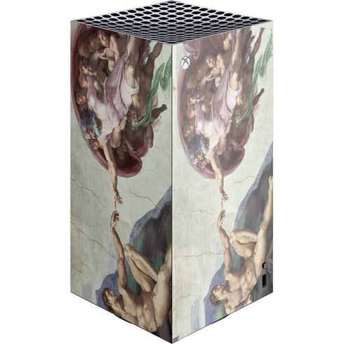 Creation of Adam by Michelangelo XBox Series X Digital Edition Console Skin